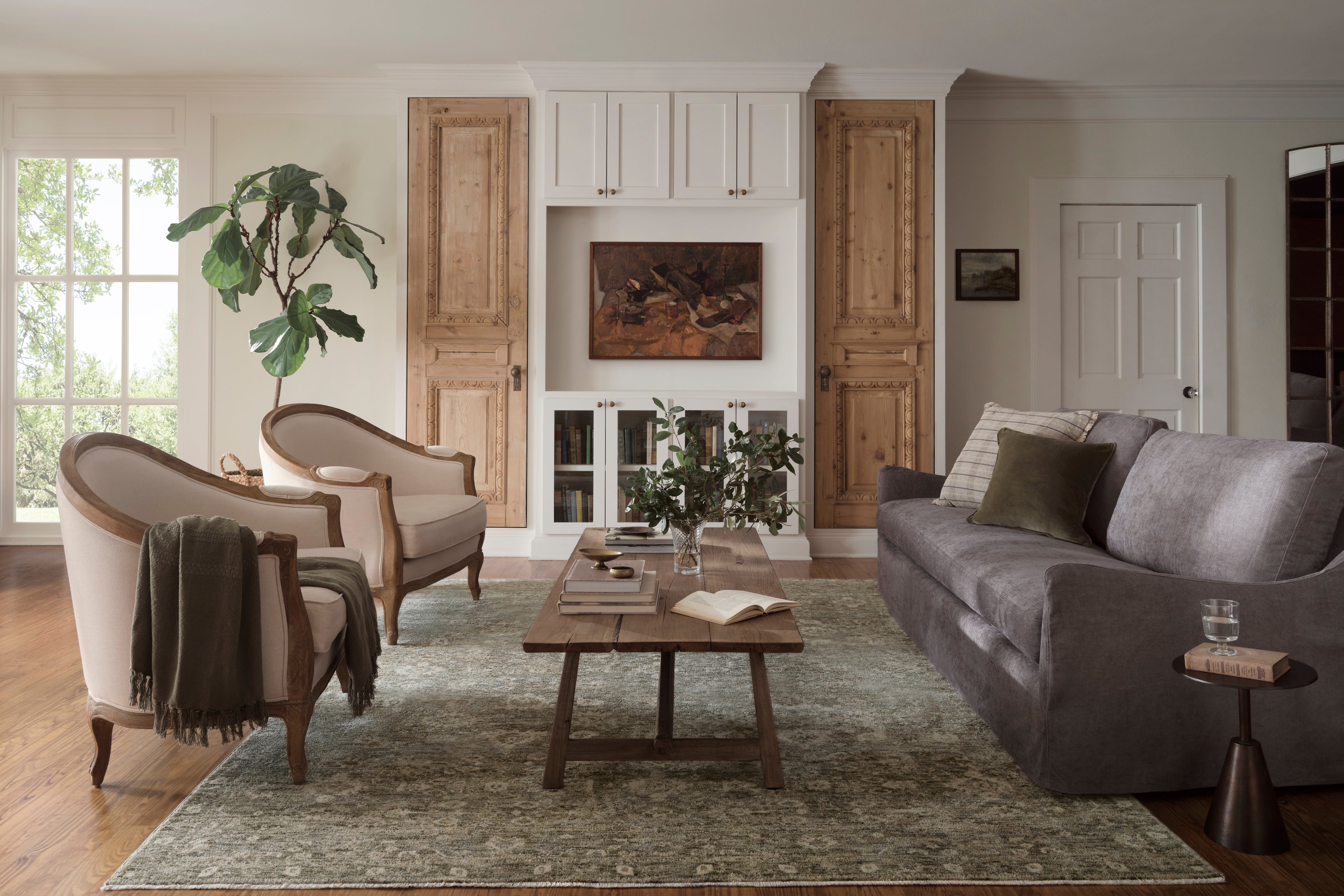 Joanna Gaines x Loloi Junie Lagoon / Natural Rug RUGS - synthetic Loloi