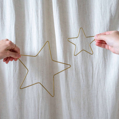Brass Wire Star Ornament - Rug & Weave