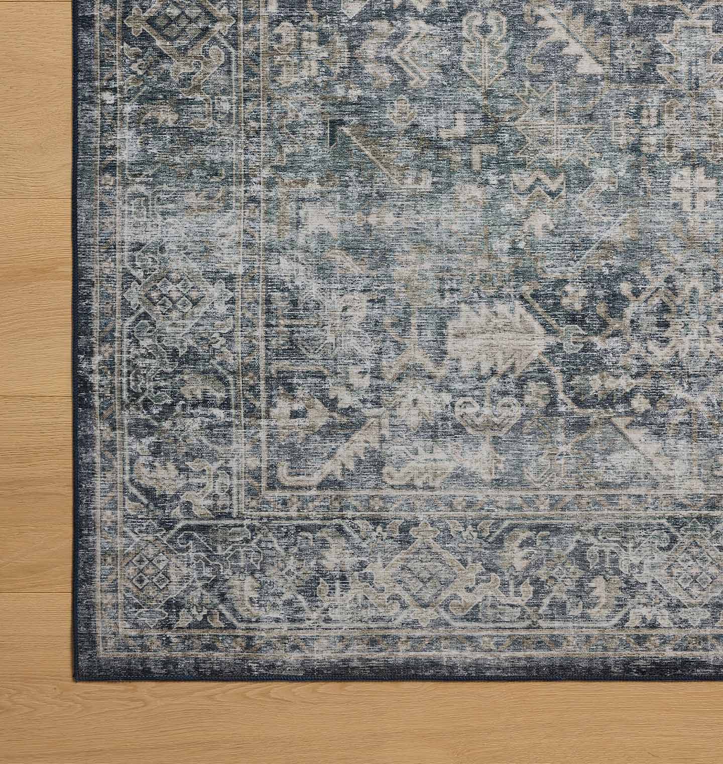 IN STORE - Loloi Josie Ocean / Natural Washable Rug IN STORE - Rugs Loloi