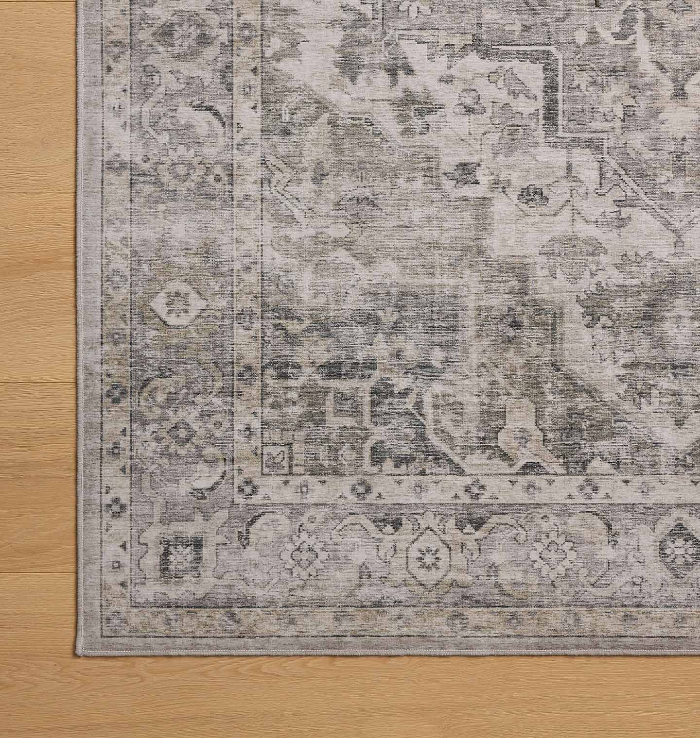 IN STORE - Loloi Josie Silver / Natural Washable Rug IN STORE - Rugs Loloi