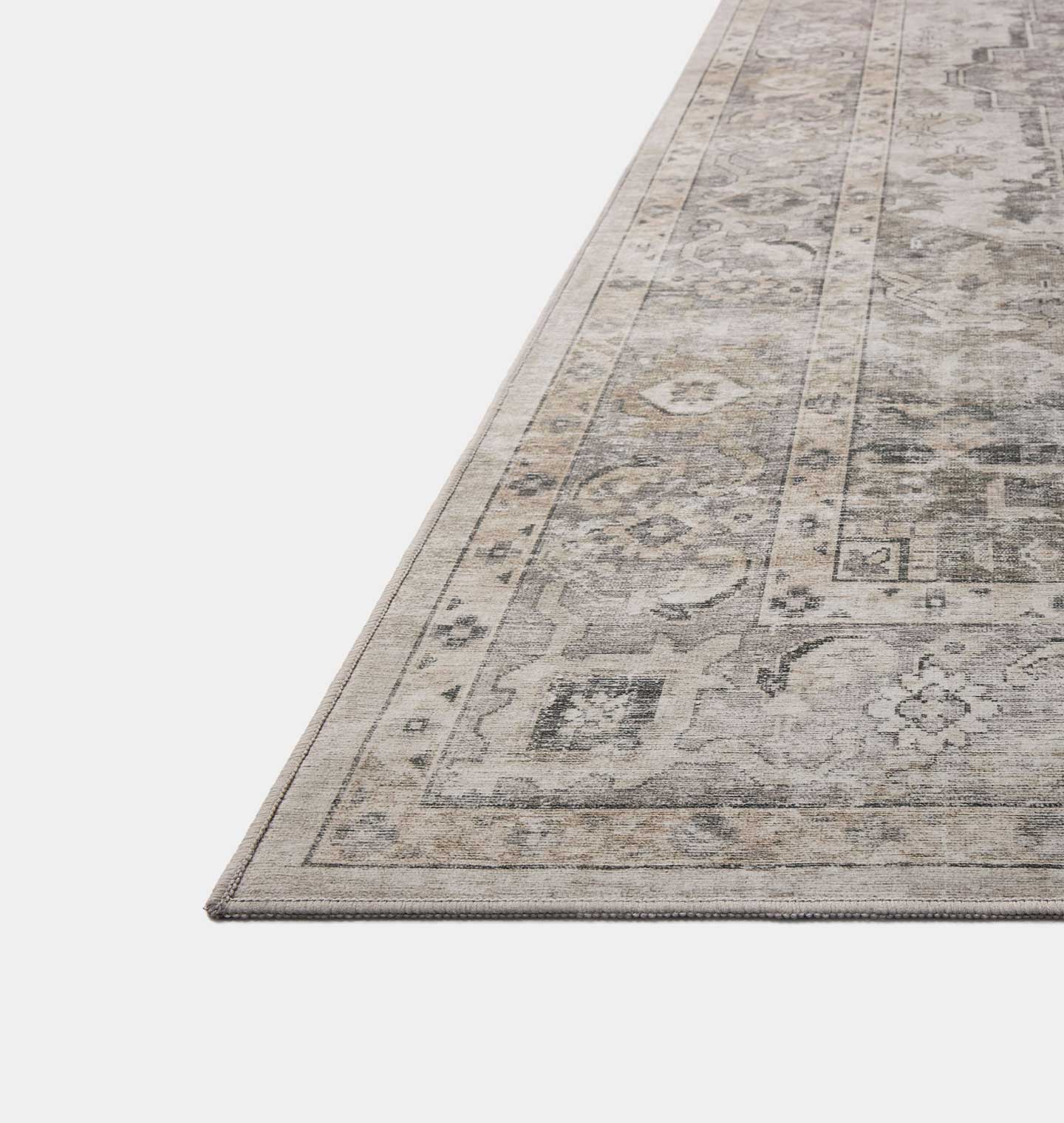 IN STORE - Loloi Josie Silver / Natural Washable Rug IN STORE - Rugs Loloi