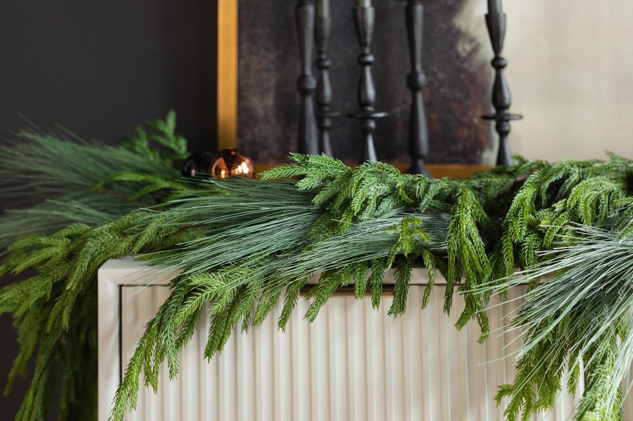 Faux Pine Needle Spray CHRISTMAS 2025 Tri W Imports