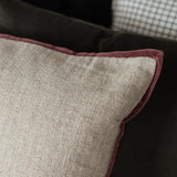 Amber Lewis x Loloi Aveline Ivory/Wine Pillow