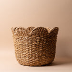 Storage Baskets with Decorative Scalloped Edge basket Creative Co-op (DYA) Medium