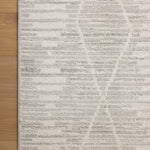 Loloi Kamala Ivory / Silver Rug 0-RUGS-patterned Loloi