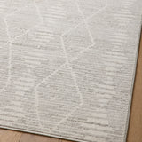 Loloi Kamala Ivory / Silver Rug 0-RUGS-patterned Loloi