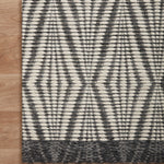 Loloi Kenzie Ivory / Charcoal Rug RUGS - wool Loloi