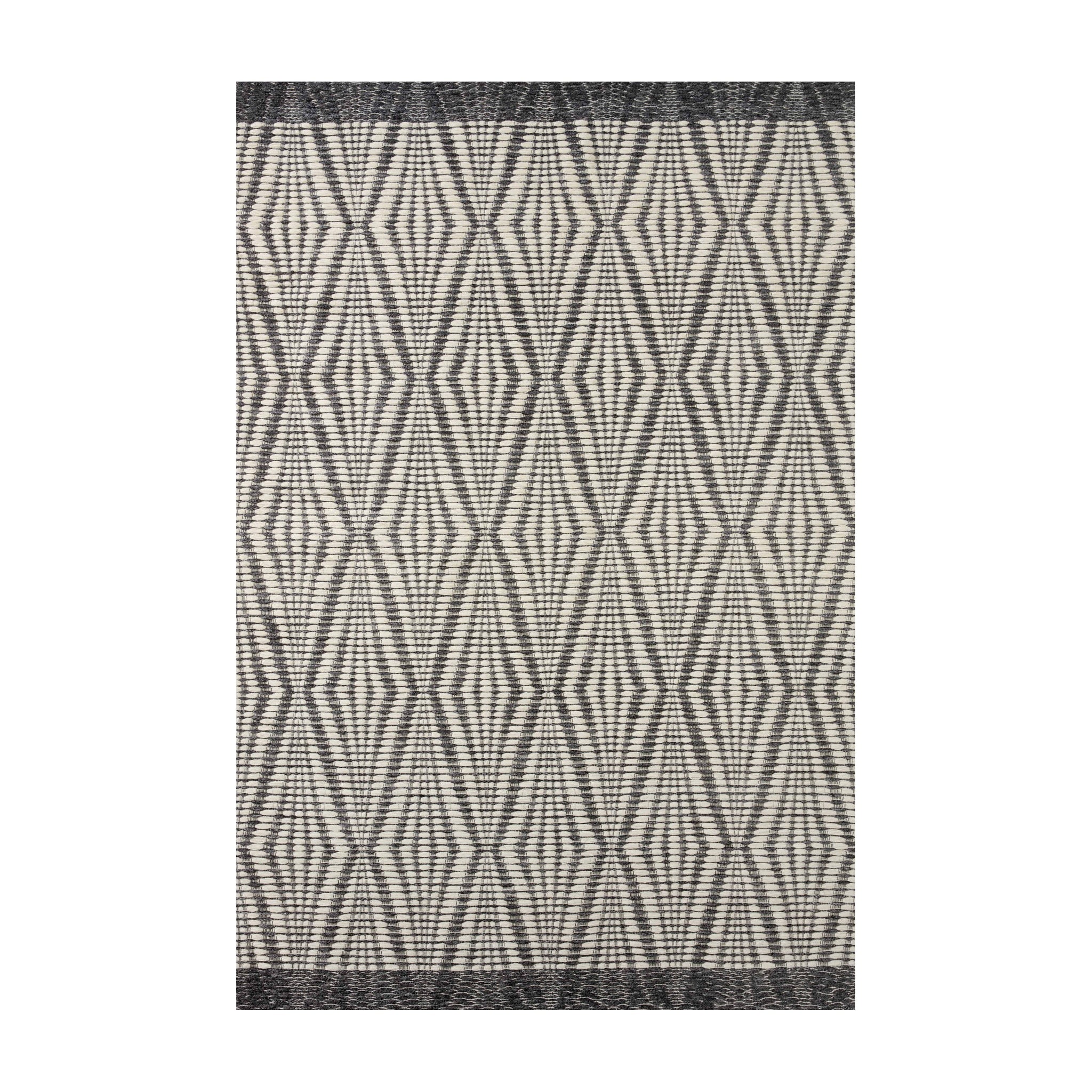 Loloi Kenzie Ivory / Charcoal Rug RUGS - wool Loloi 2'3" x 3'9"