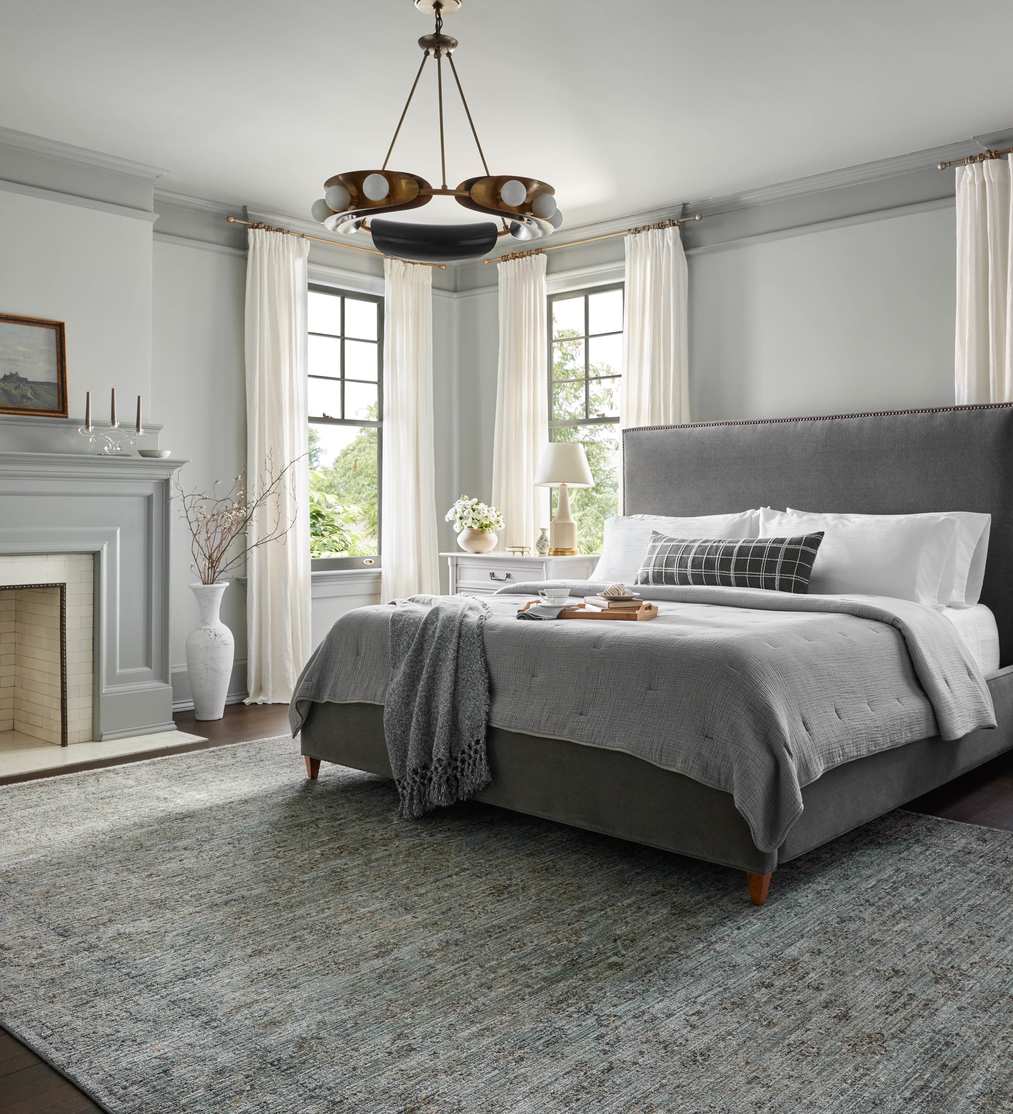 Jean Stoffer x Loloi Katherine Ocean / Gold Rug 0-patterned rugs Loloi