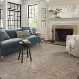 Jean Stoffer x Loloi Katherine Terracotta / Smoke Rug 0-patterned rugs Loloi