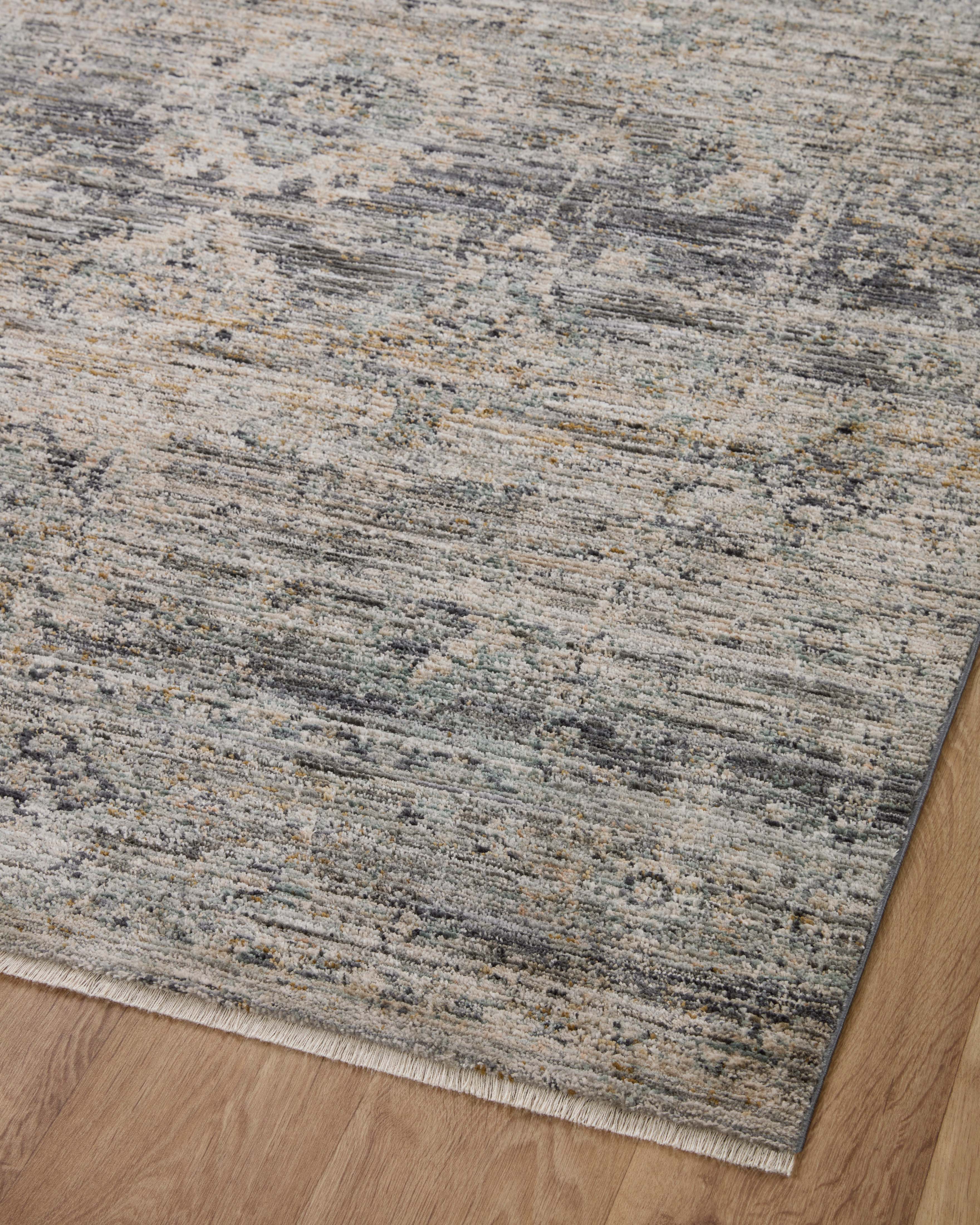 Jean Stoffer x Loloi Katherine Graphite / Jade Rug RUGS - synthetic Loloi