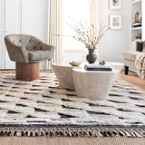 Loloi Khalid Natural / Black Rug RUGS - wool Loloi