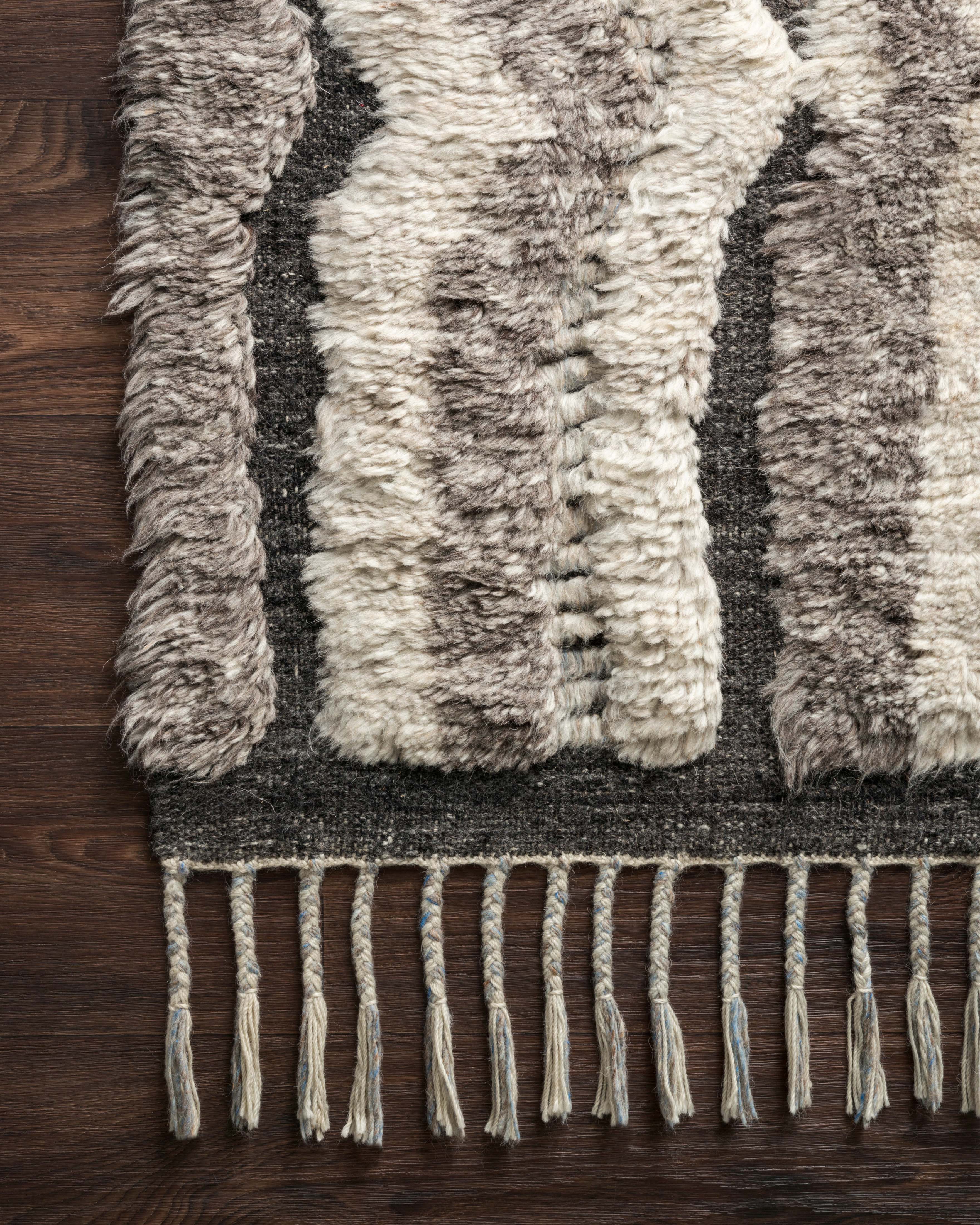 Loloi Khalid Stone / Charcoal Rug RUGS - wool Loloi