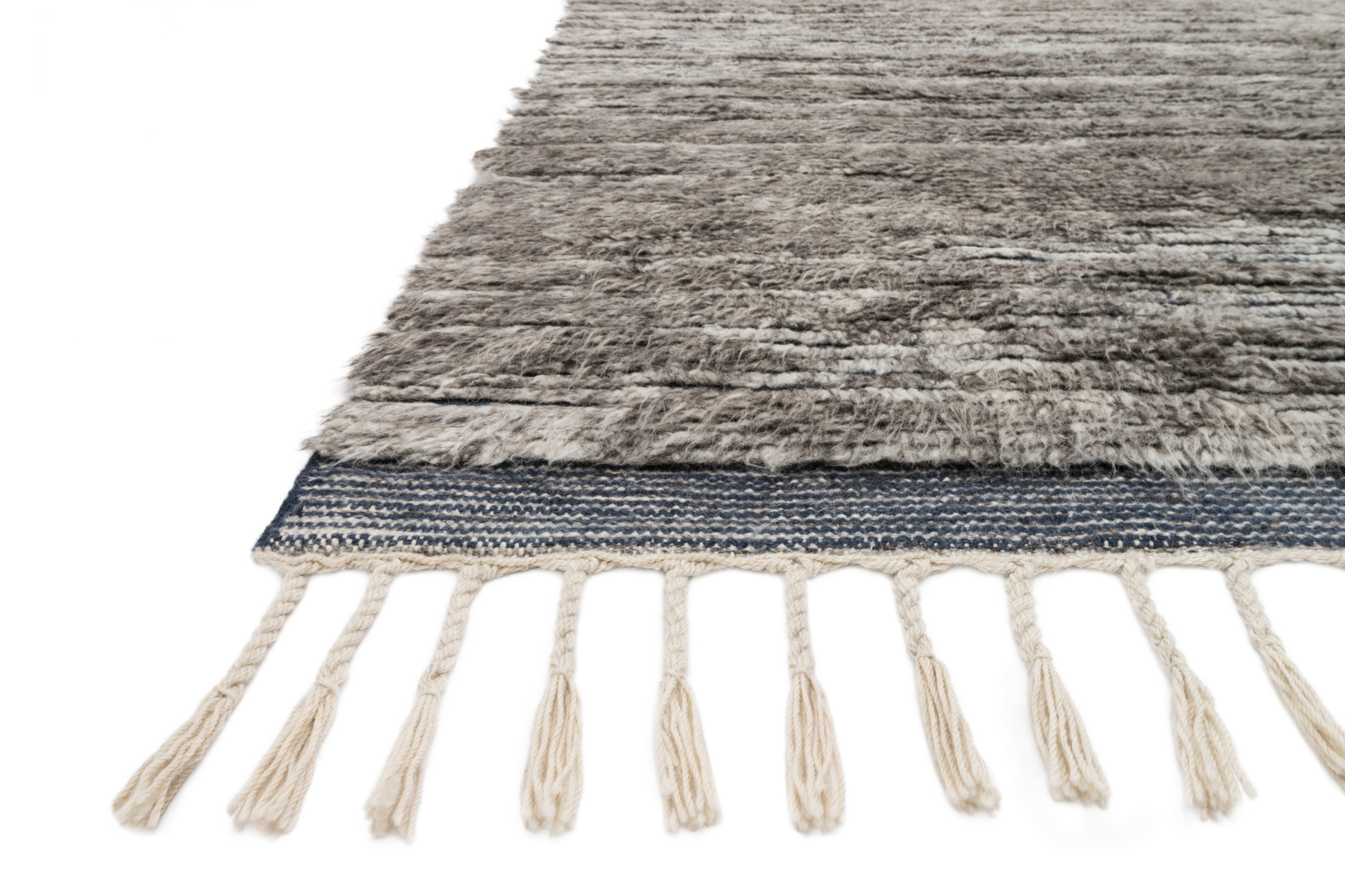 Loloi Khalid Pewter / Ink Rug RUGS - wool Loloi