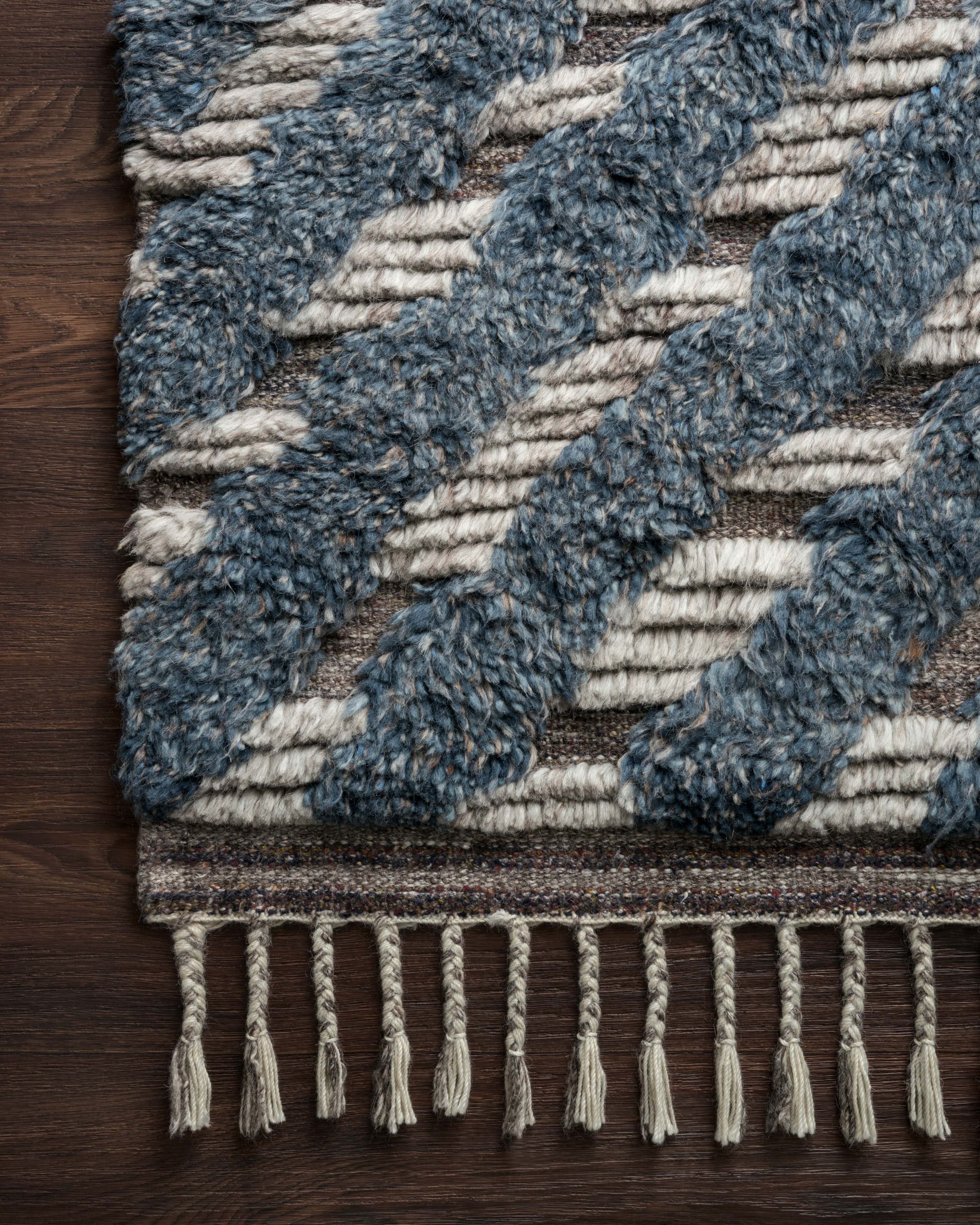 Loloi Khalid Blue / Pewter Rug RUGS - wool Loloi