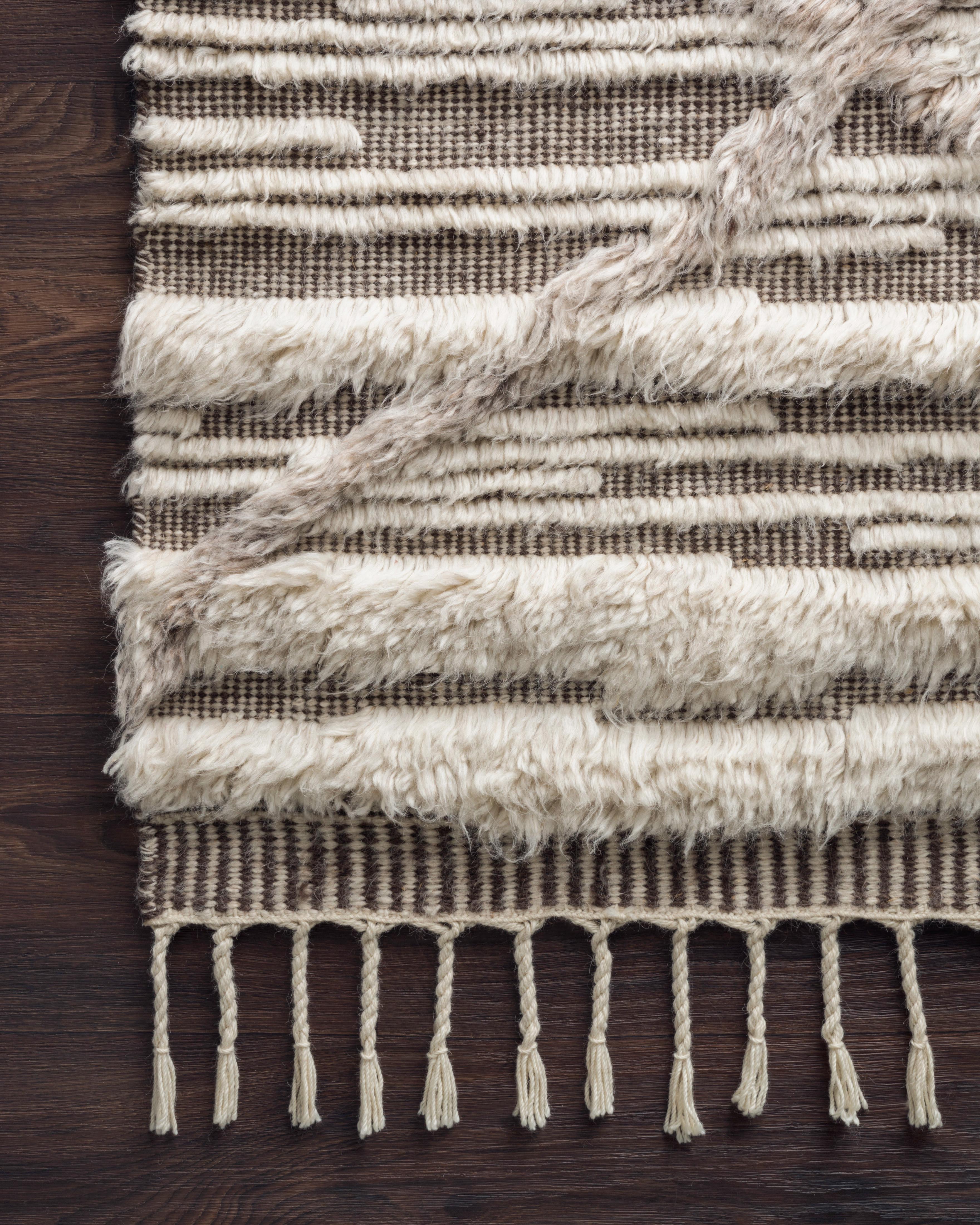 Loloi Khalid Ivory / Taupe Rug RUGS - wool Loloi