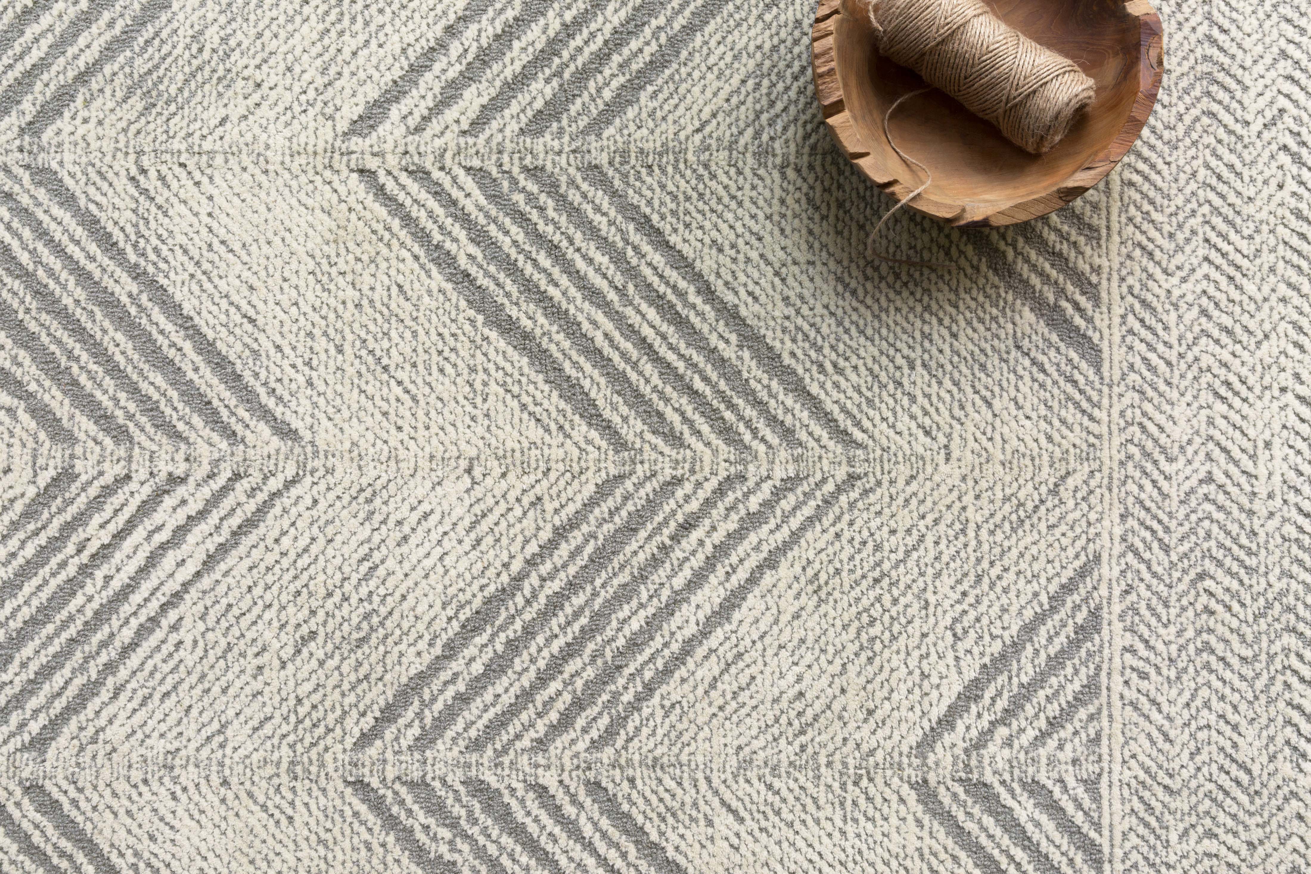 Loloi Kopa Grey / Ivory Rug RUGS - wool Loloi