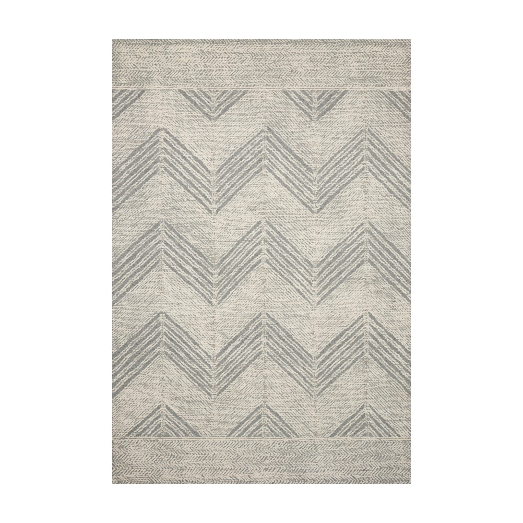 Loloi Kopa Grey / Ivory Rug RUGS - wool Loloi 18" x 18"