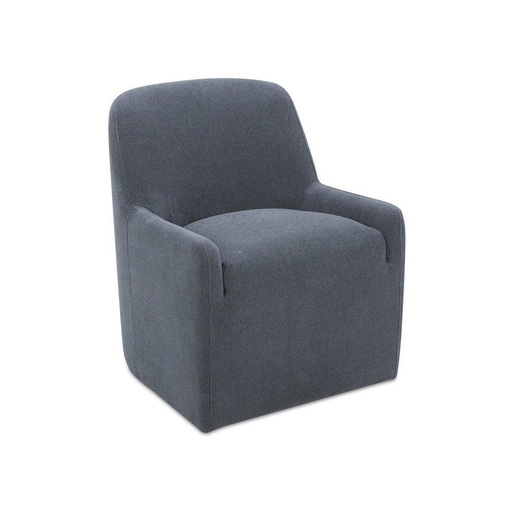 Maysie Rolling Dining Chair FURNITURE - dining chairs Moe's Furniture Slate Blue
