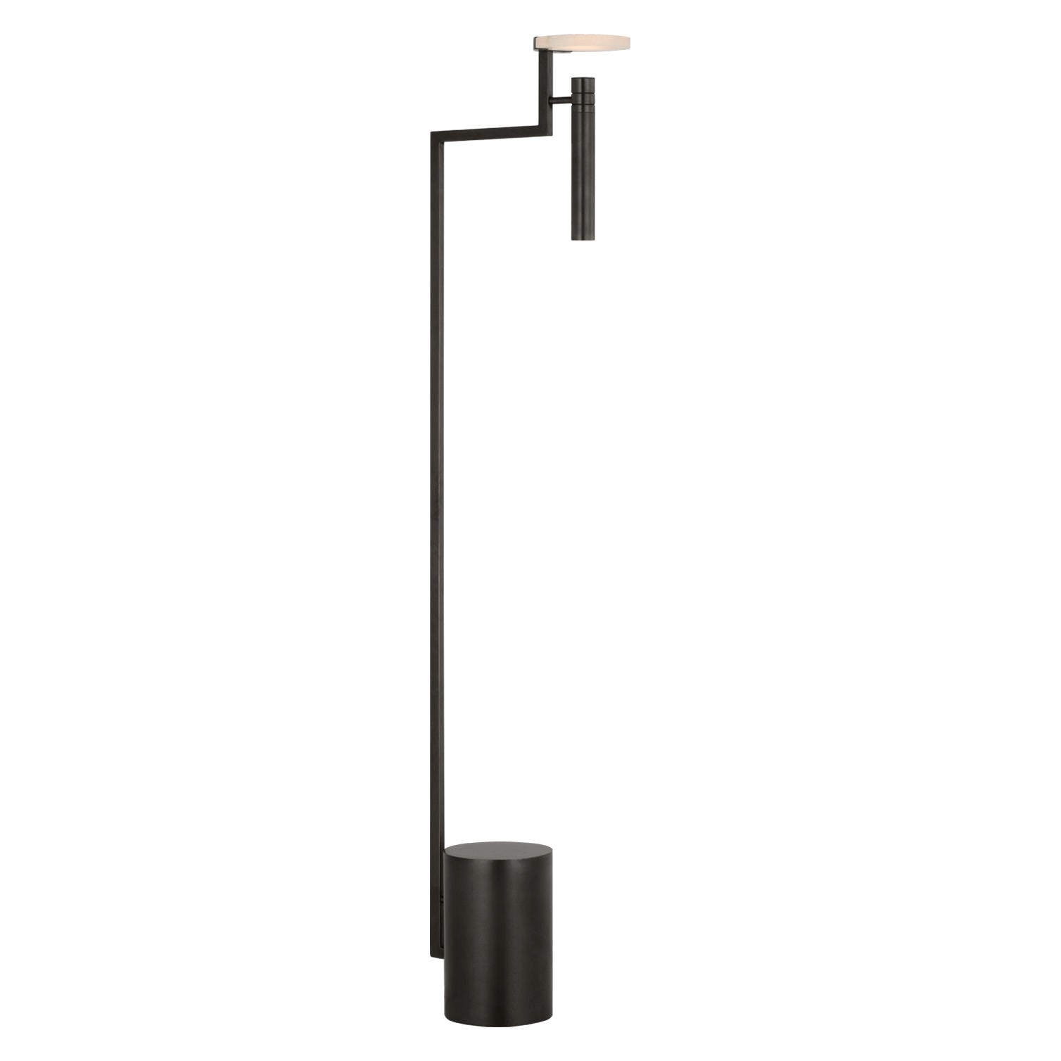 Melange 52" Floating Disc Floor Lamp LIGHTING - floor lamp Visual Comfort Bronze
