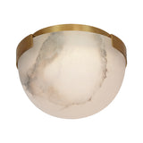 Melange 5" Solitaire Flush Mount LIGHTING - flush mount Visual Comfort - Signature Antique-Burnished Brass