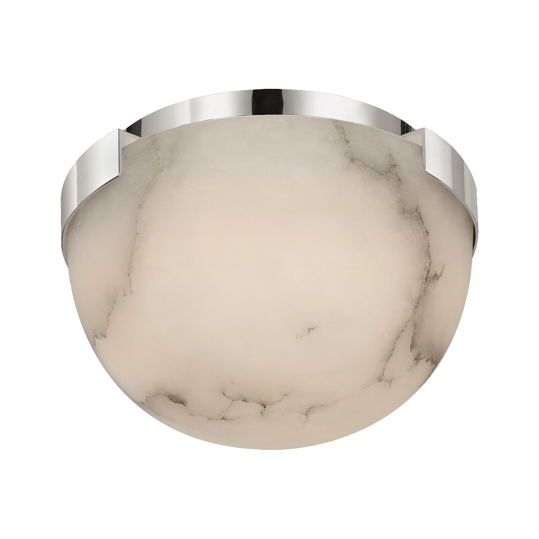 Melange 5" Solitaire Flush Mount LIGHTING - flush mount Visual Comfort - Signature Polished Nickel