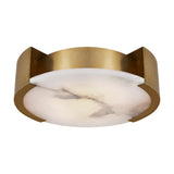 Melange Large Flush Mount LIGHTING - flush mount Visual Comfort Antique-Burnished Brass