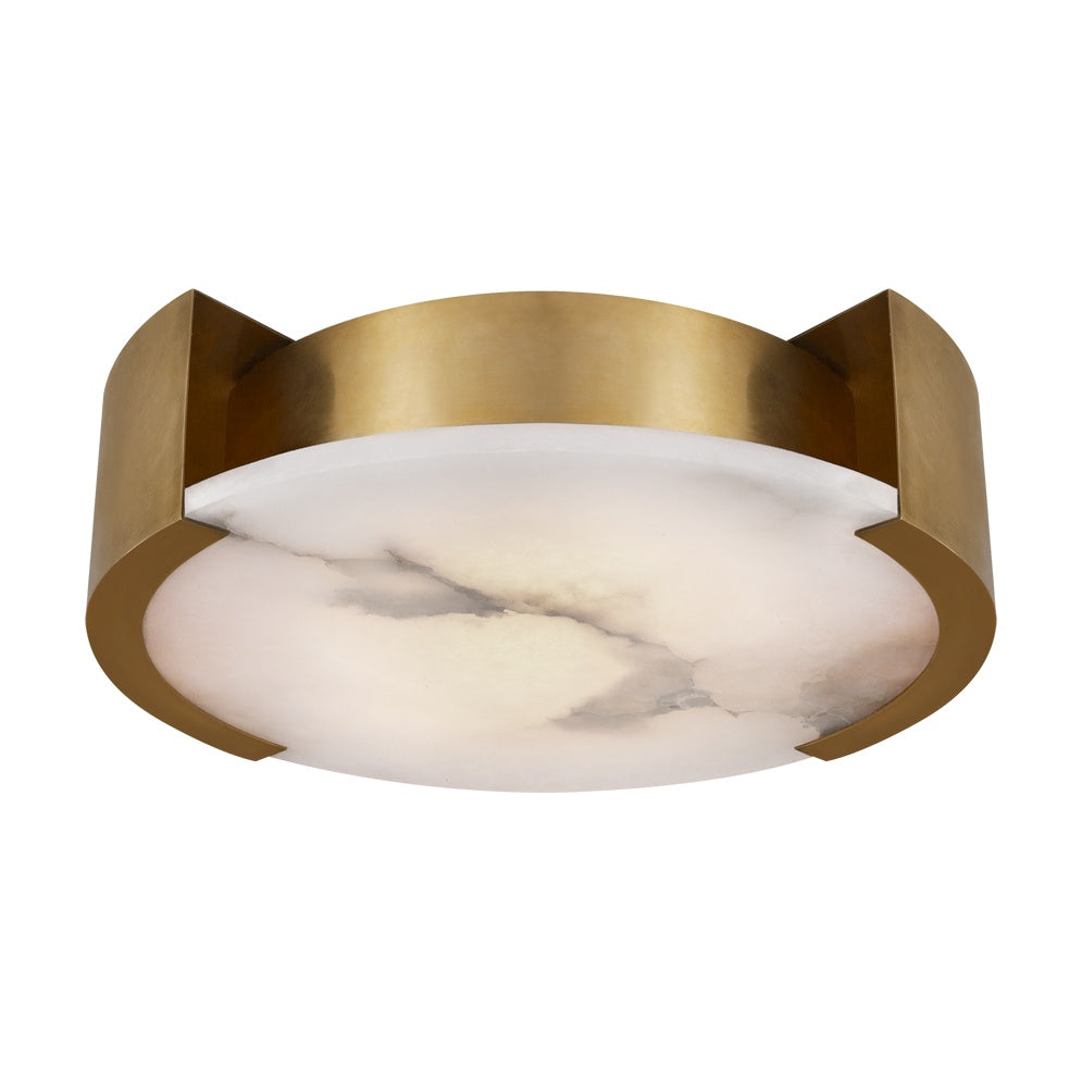Melange Large Flush Mount LIGHTING - flush mount Visual Comfort Antique-Burnished Brass