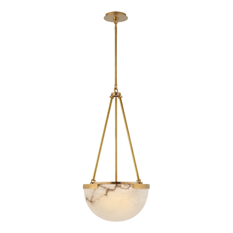 Melange Small Pendant LIGHTING - pendant Visual Comfort - Signature Antique-Burnished Brass