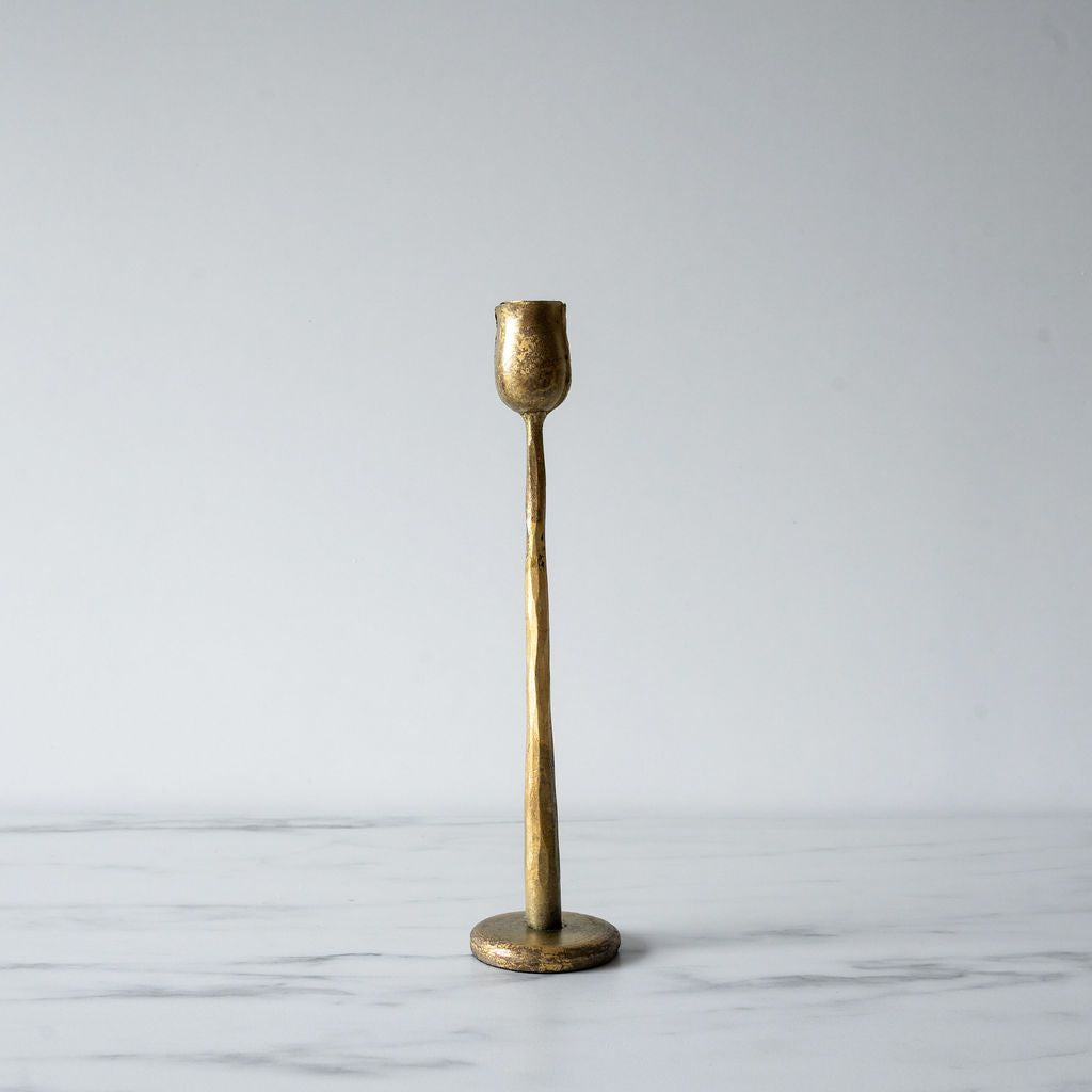 Classic Gold Taper Candle Holder - Rug & Weave