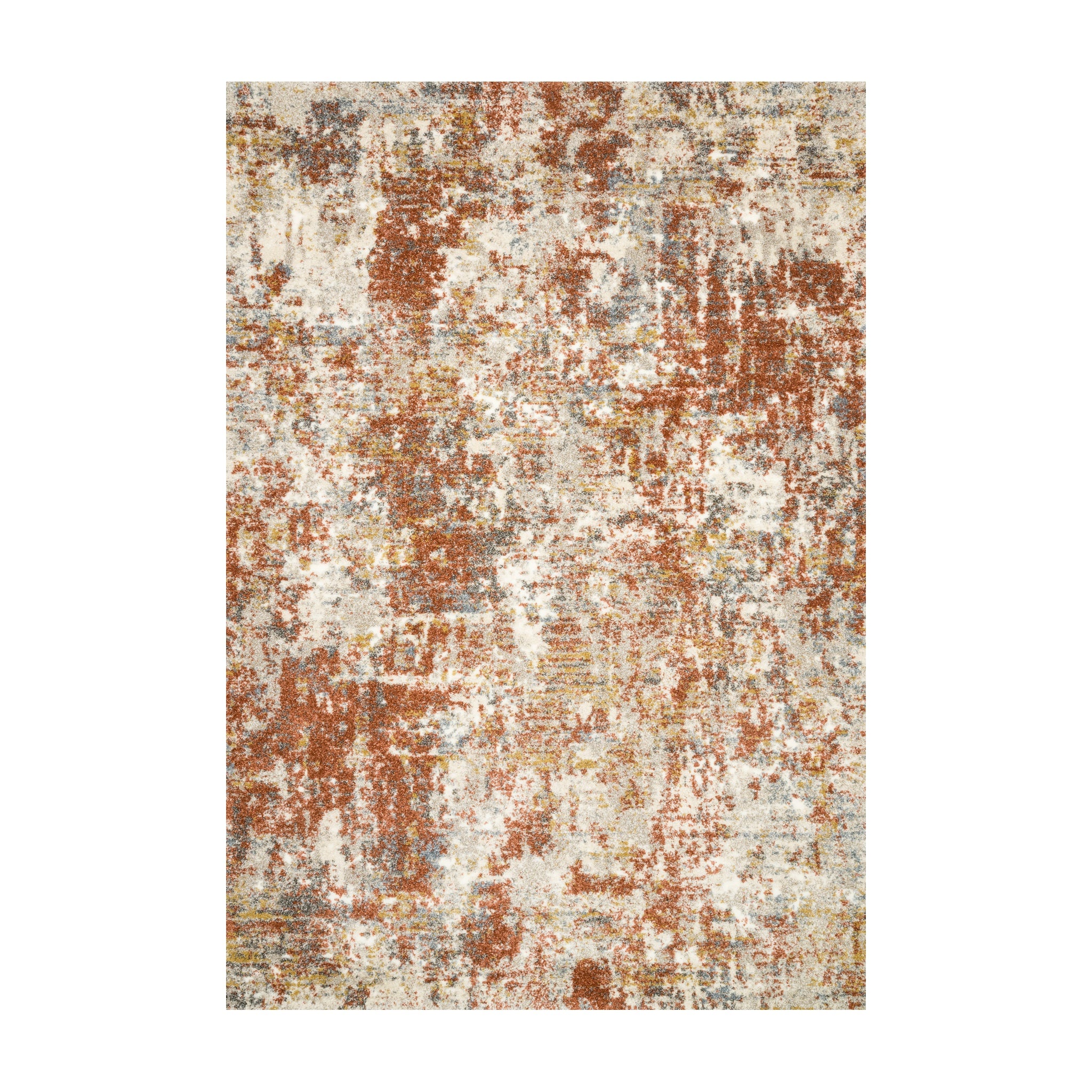 Loloi Landscape Rust Rug RUGS - synthetic Loloi 18" x 18"
