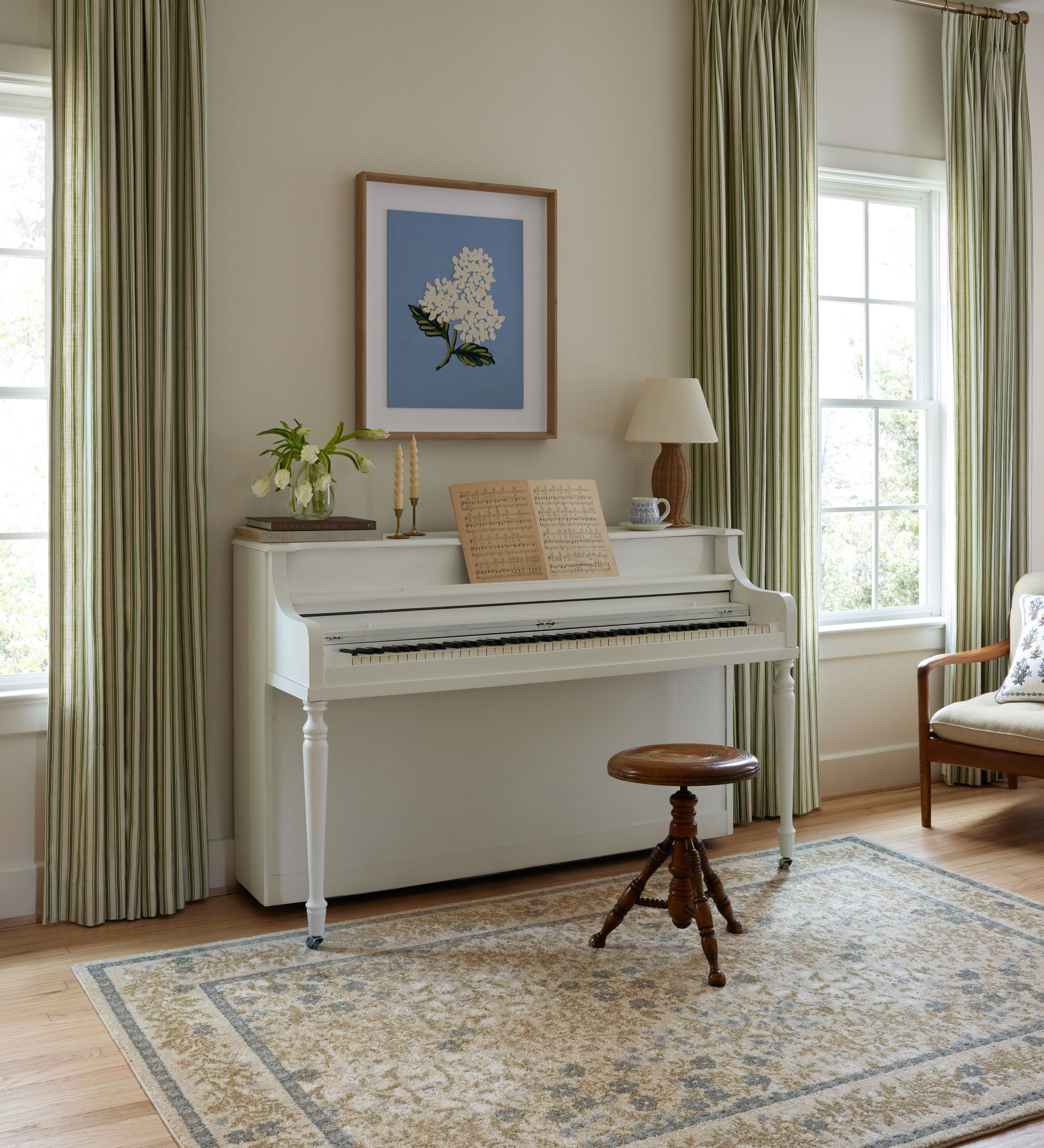 Rifle Paper Co. x Loloi Laurel Wildwood Garden Cream Rug – view 2