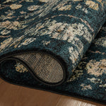 Rifle Paper Co. x Loloi Laurel Navy Sample Rug No.2 RUGS - synthetic Loloi 18" x 18"