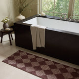 Chris Loves Julia x Loloi Lawrence Plum / Ivory Bath Mat - Rug & Weave