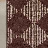 Chris Loves Julia x Loloi Lawrence Plum / Ivory Bath Mat - Rug & Weave