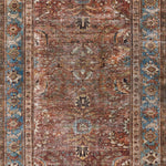 Loloi Layla Brick / Blue Rug 1-patterned Loloi
