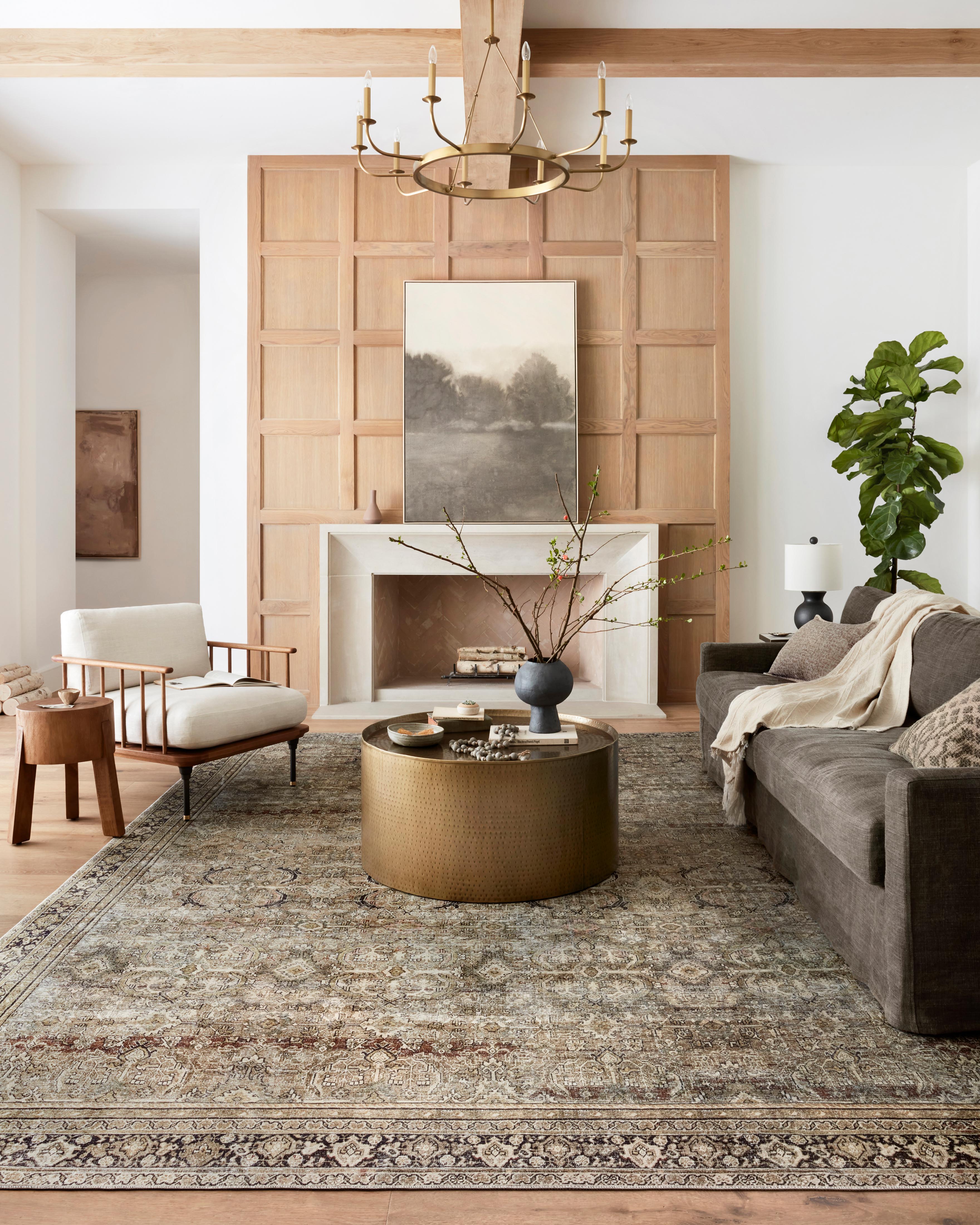 Loloi Layla Olive / Charcoal Rug 0-RUGS-patterned Loloi