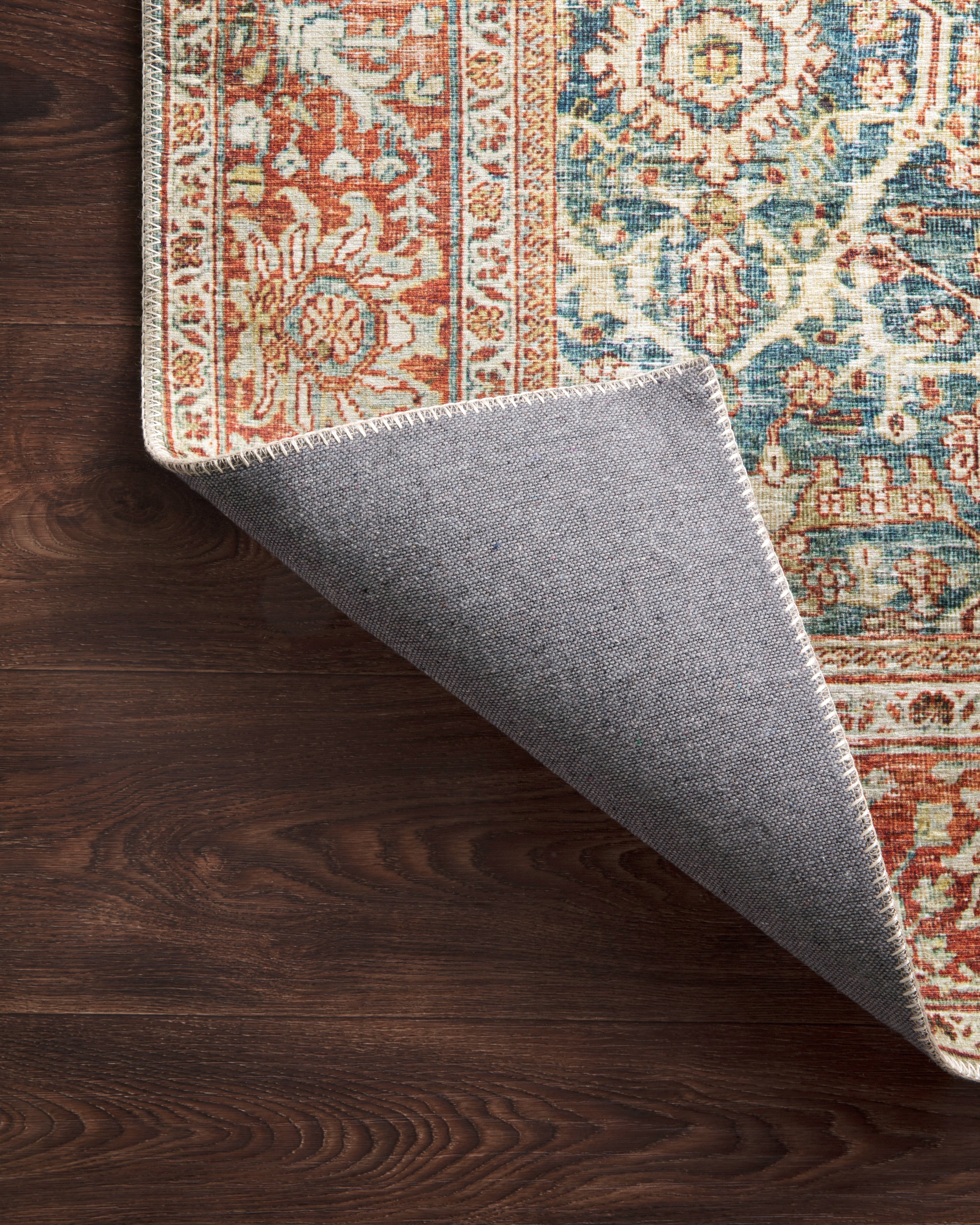 Loloi Layla Ocean / Rust Rug 1-patterned Loloi