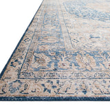 Loloi Layla Blue / Tangerine Rug RUGS - patterned Loloi