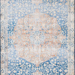 Loloi Layla Blue / Tangerine Rug RUGS - patterned Loloi