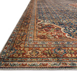 Loloi Layla Cobalt Blue / Spice Rug RUGS - synthetic Loloi
