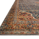 Loloi Layla Cobalt Blue / Spice Rug RUGS - synthetic Loloi
