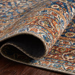 Loloi Layla Cobalt Blue / Spice Rug RUGS - synthetic Loloi