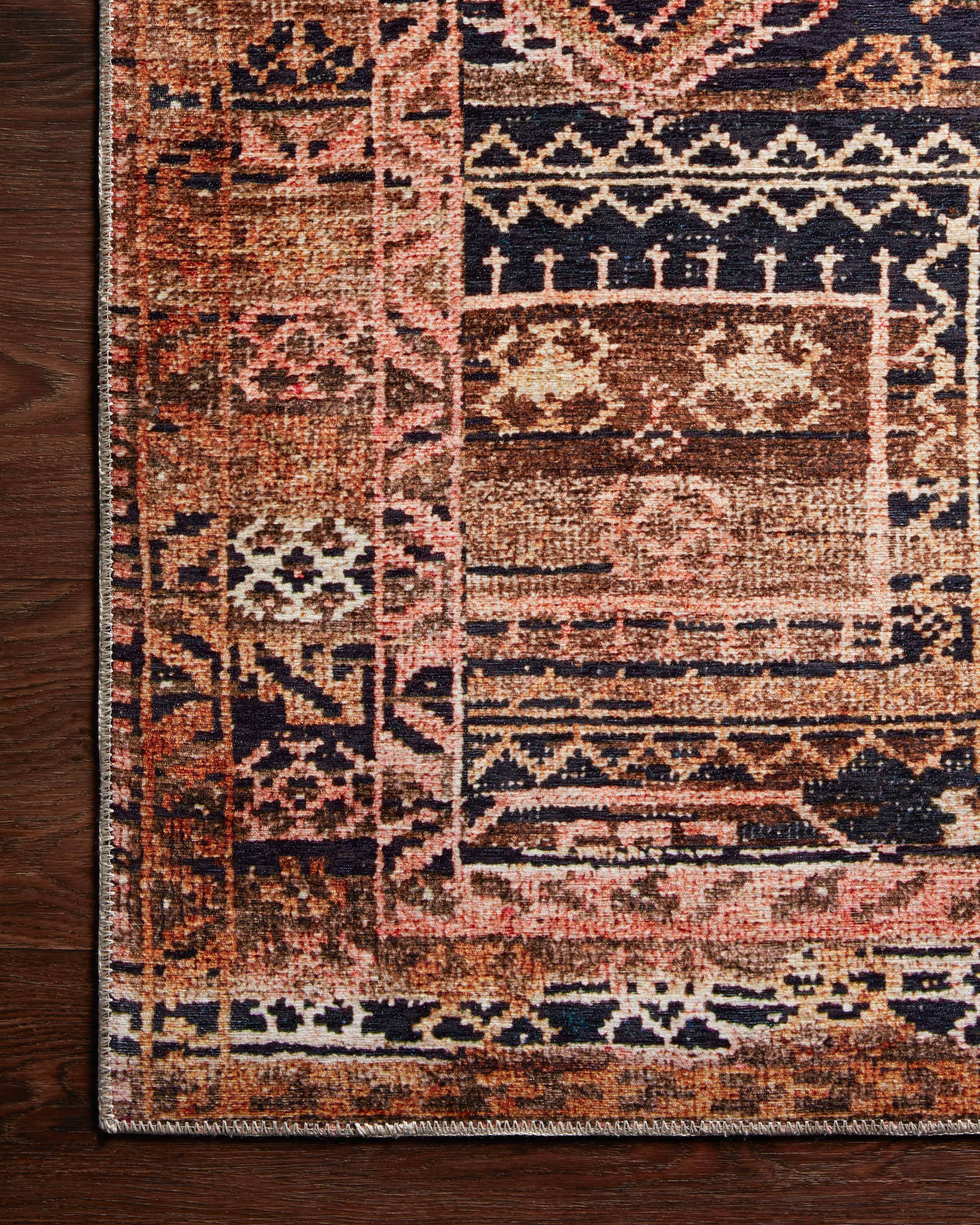 Loloi Layla Mocha / Blush Rug RUGS - patterned Loloi