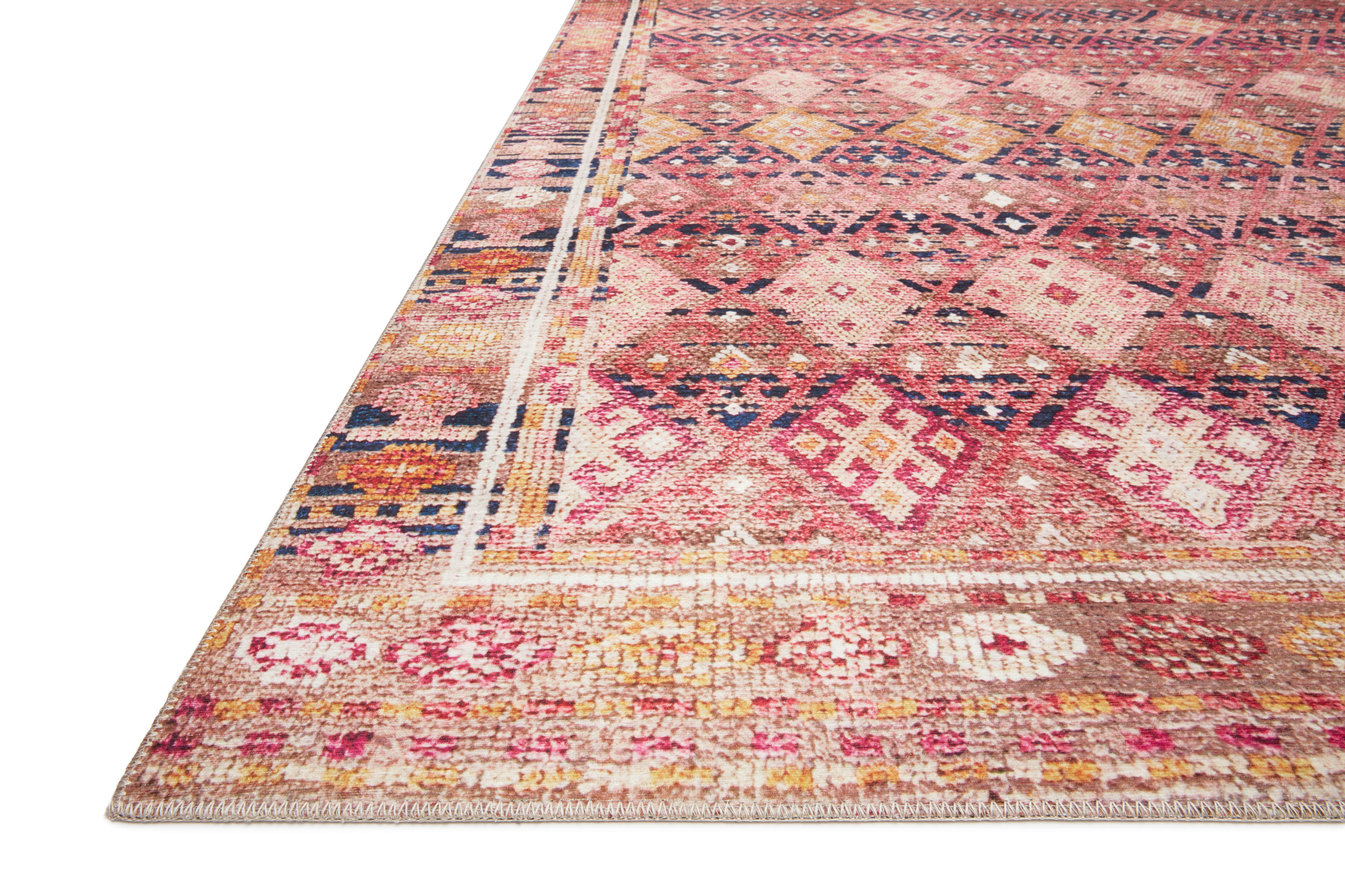 Loloi Layla Magenta / Multi Rug RUGS - synthetic Loloi