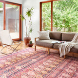 Loloi Layla Magenta / Multi Rug RUGS - synthetic Loloi