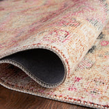 Loloi Layla Pink / Lagoon Rug RUGS - synthetic Loloi