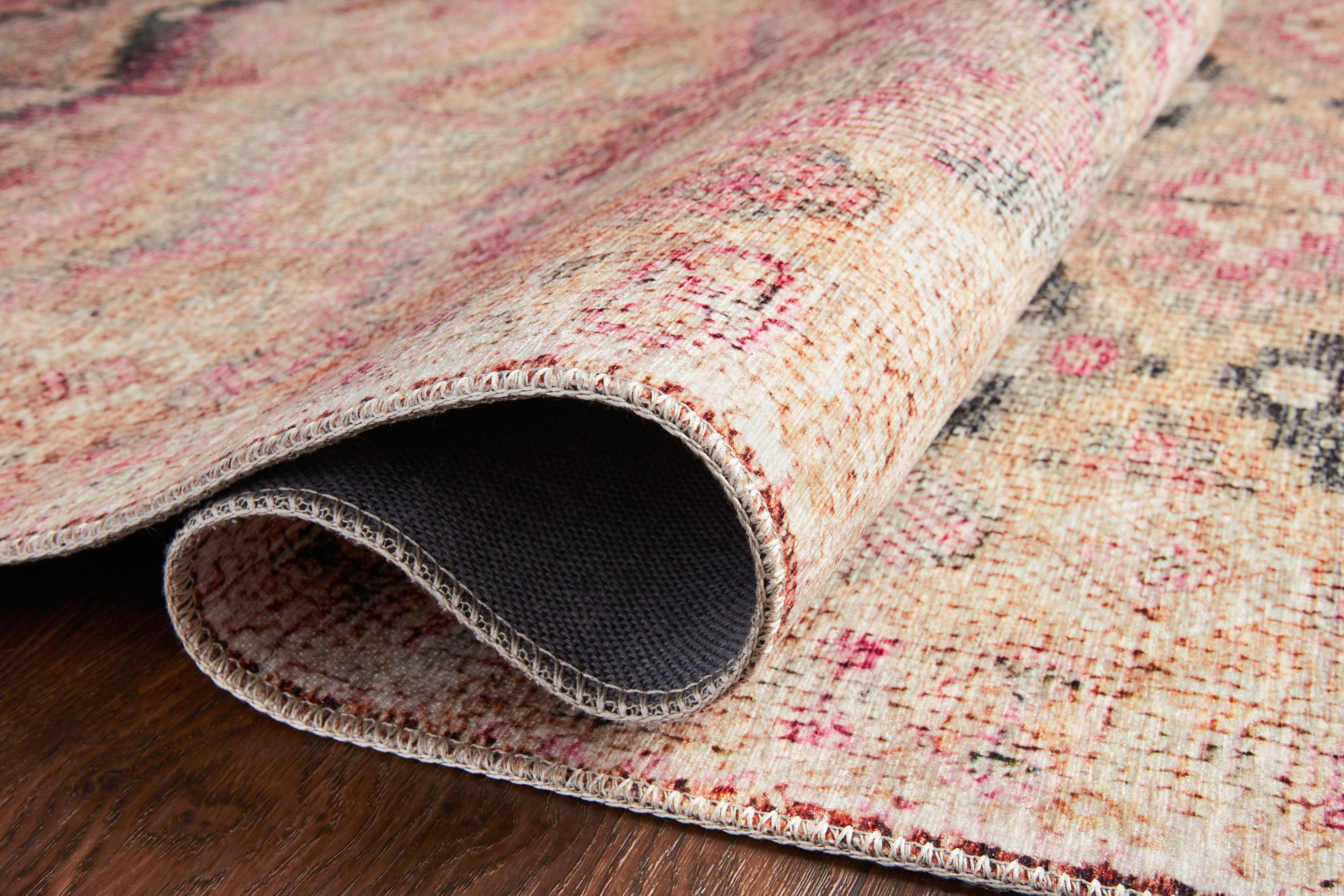 Loloi Layla Pink / Lagoon Rug RUGS - synthetic Loloi