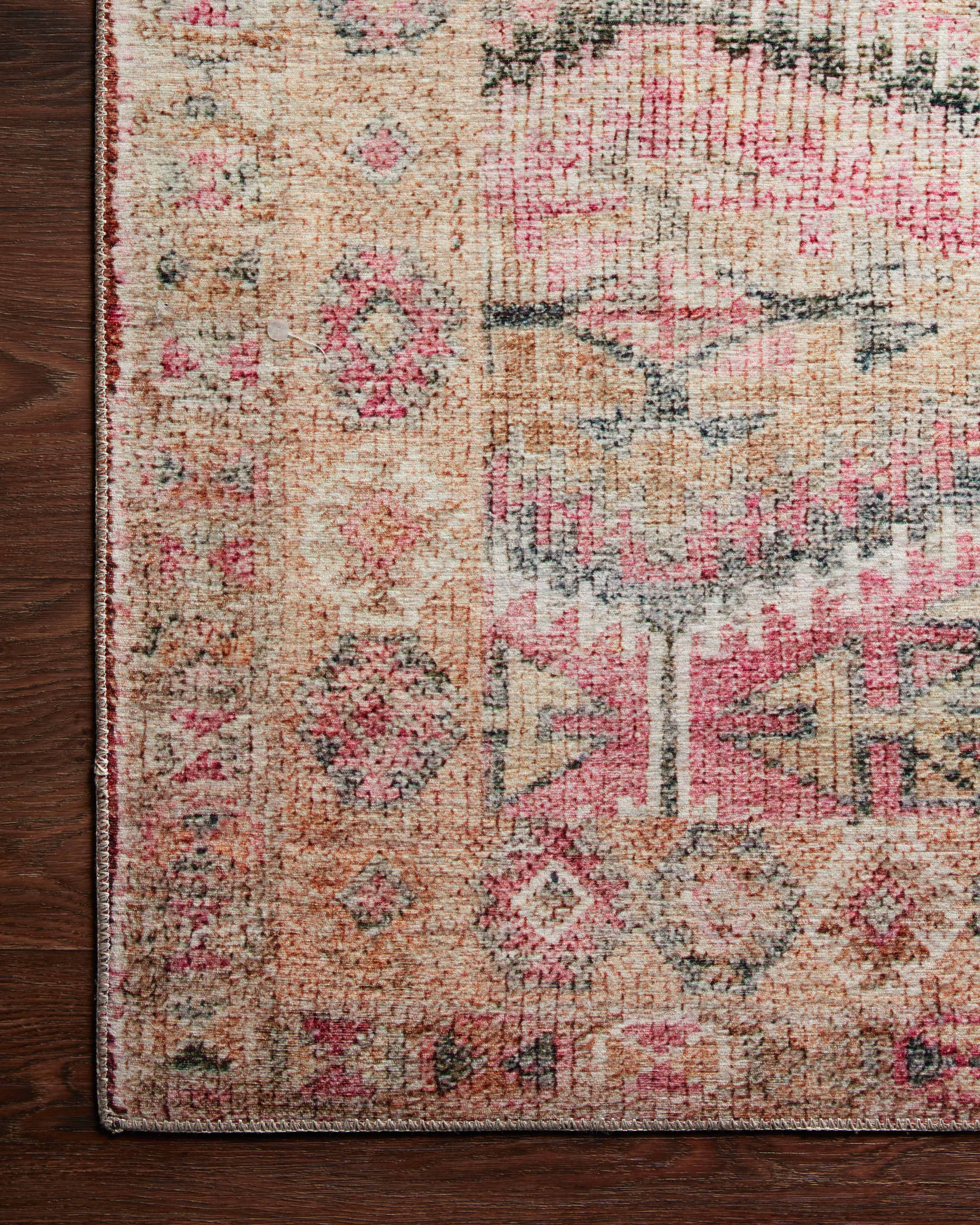 Loloi Layla Pink / Lagoon Rug RUGS - synthetic Loloi