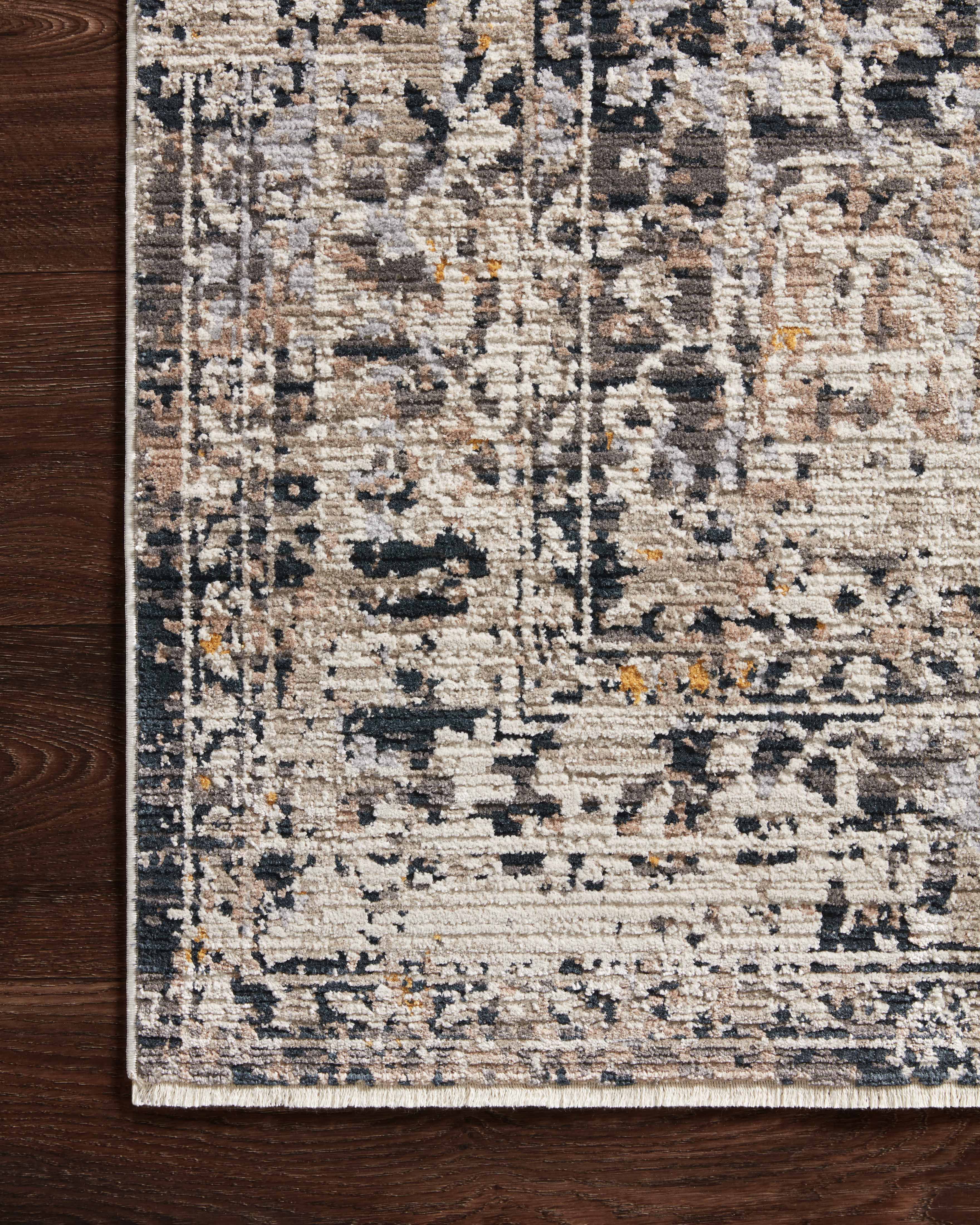 Loloi Leigh Charcoal / Taupe Rug RUGS - synthetic Loloi